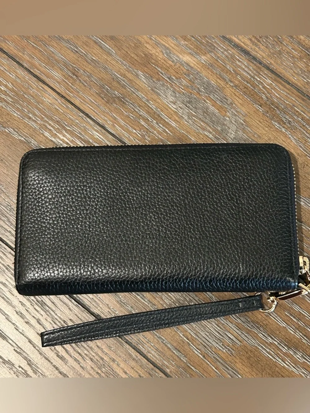 Tory Burch McGraw Black Pebbled Leather Carryall Tote Bag with Matching Wallet